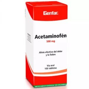 ACETAMINOFEN GENFAR * 100 PASTAS